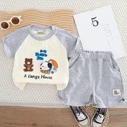 INCLUD Boys Printed T-shirt with Shorts-image-33