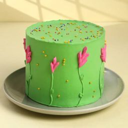 Tulip Garden Floral Cake-image-20