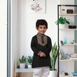 CENSAL Boys Printed Regular Kurta with Pyjamas-image-101