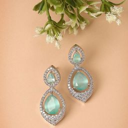 ZENEME Teardrop Shaped Drop Earrings-16