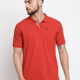 Cantabil Men Solid Polo Collar Cotton T-shirt-picture-11