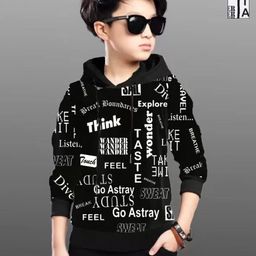 ATLANS Boys Typography 2 Printed Hooded T-shirt-image-45