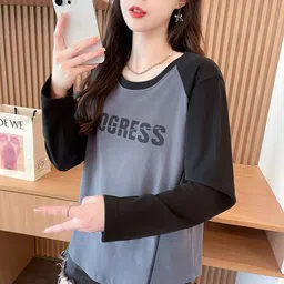 StyleCast x Revolte Women Regular Fit Typography Printed Round Neck Oversized T-shirt-image-89