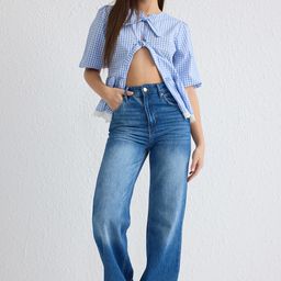 Trendyol Women Low Distress Heavy Fade Jeans-image-58