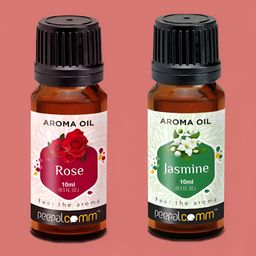PEEPALCOMM 2-Pcs Black Rose & Jasmine Aroma Oils - 10 ml-34