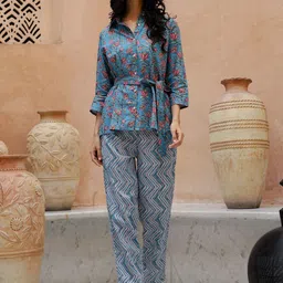 RangDeep Printed Shirt With Trousers Co-Ords-image-44