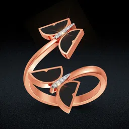 Joyalukkas Black Flare Butterfly Diamond Ring-4.1 gm-image-25