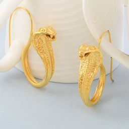 MEMOIR Gold Plated Contemporary Hoop Earrings-image-75