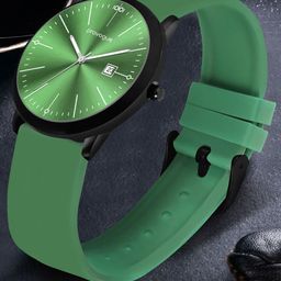 Provogue Men Round Dial & Straps Analogue Watch AK-SLICON-40001 GREEN-21