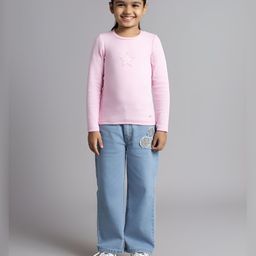 Ed-a-Mamma Girls Bio Finish Applique T-shirt-image-62