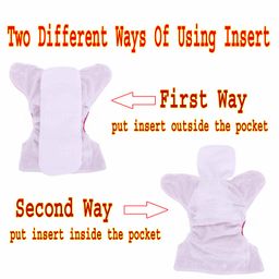 The Little Lookers 4 Layer Microfiber Insert For Reusable Diapers Pack Of 10 - White image 4