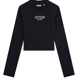 GUESS kids Girls Typography Printed Round Neck Cotton T-shirt-image-50