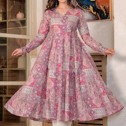 Emaira Women Printed Regular Pure Cotton Kurta with Palazzos-image-104