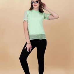 Sidhidata Round Neck Georgette Top-image-66