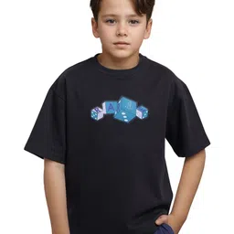 RARE ONES Boys Graphic Printed Round Neck Cotton Boxy T-shirt-image-53