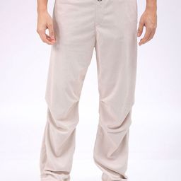 The Indian Garage Co Men Textured Tapered Fit Joggers Trousers-image-7