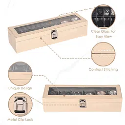 RUBOXA Cream-Coloured Set of 1 Regular Multi-Utility Organisers image 4