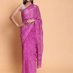 GAVUBAA Striped Poly Georgette Saree-picture-3