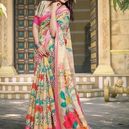 Kalista Floral Zari Pure Cotton Saree-38