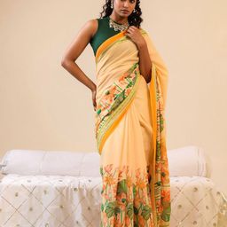 BUTA BUTI Floral Printed Pure Cotton Saree-picture-27