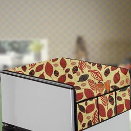 The Furnishing Tree Yellow Printed Refrigerator Cover-image-75