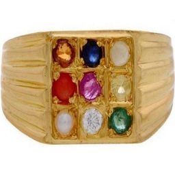 GenZcomplex Gold-Plated Brass Crystals Finger Ring-image-79