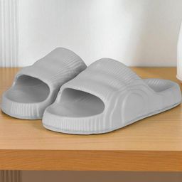 RIFOF Men Grey PU Flip Flops-image-98