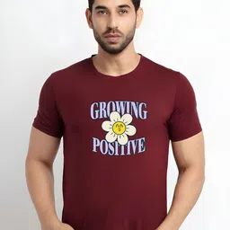 KaamBhari Graphic Printed Round Neck Pure Cotton Regular Fit T-shirt-picture-10