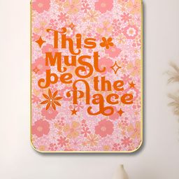 Myntra Elegant Homes Pink & Orange Motivational Quotes Printed Wooden Wall Art-image-92
