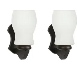 Somil Premium Designer Glass Wall / Night Lamp Elegant & Stylish Dcor Accent for Modern Interiors, color, White, Size:- 31.5 X 26.5 X 32.5 CM-image-48