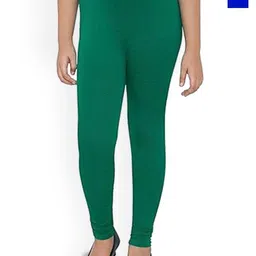 FRENCH KLEIDER Girls Pack Of 2 Mid-Rise Churidar-Length Leggings-picture-45