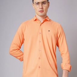THE BEETEL HOUSE Men Standard Slim Fit Spread Collar Solid Cotton Casual Shirt-image-69