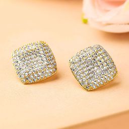 Rubans Square Studs Earrings-16