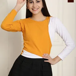 Tromko Solid Puff Sleeve Pack Of 2 Regular Tops-picture-23