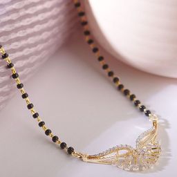 Anouk Women Gold-Plated Artificial Stones and Beads Mangalsutra-66