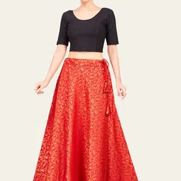 Studio Shringaar Printed Flared Maxi Skirt image 3