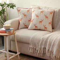 house this Multicolor Cotton Traditional 16x16 inches Cushion Covers (Pack of 2)-picture-34