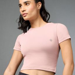 CULT Women's Action Packed Running Pink Crop Top-picture-18