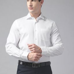Blackberrys India Slim Fit Textured Cotton Formal Shirt-image-22