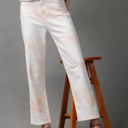 SHOWOFF Women Peach-Coloured Stretchable Jeans-image-45