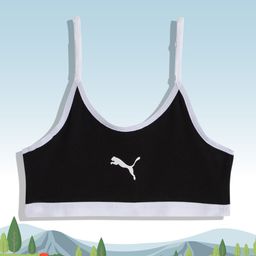 Puma Girls Black Youth Beginners Bra-picture-45
