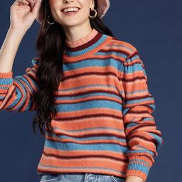 Mast & Harbour Acrylic Striped Pullover-52