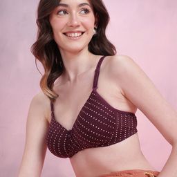 DressBerry Printed Medium Coverage Lightly Padded Bra-image-9