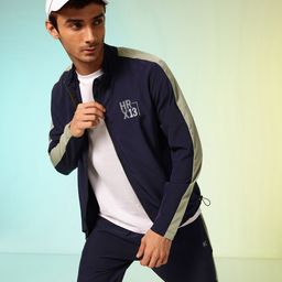 HRX by Hrithik Roshan Colourblocked Rapid Dry Running Tracksuit-image-23