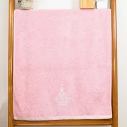 RANGOLI Peach-Colored 600 GSM Organic Bamboo Bath Towel-image-35