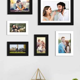 Art Street Set Of 8 Black Solid Individual Photo Frames-11