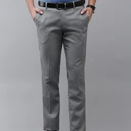 Arrow Men Original Tapered Fit Textured Formal Trousers-image-10