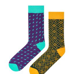 Dynamocks Unisex Pack Of 2 Patterned ACE & CRUISE Calf Length Socks image 2