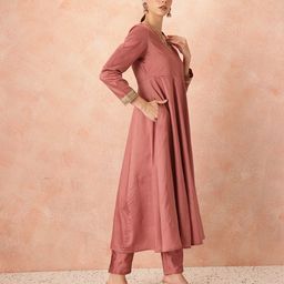 all about you Thread Work Kurta With Trousers & Dupatta image 5