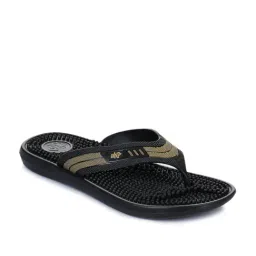 Aha by Liberty Khaki & Black Flip Flops-image-34